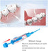 Practical Portable Water Flosser Jet Cleaning Tooth Mouth Denture Cleaner Dental Hygiene Floss Dental Manual Oral Irrigator Blue...