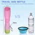 Dog Water Bottle Portable - Food Grade Material BPA Free, 19Oz Leak proof Dog Water Bowl Dispenser, Travel Dog Accessories for Outdoor Walking Cam...