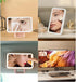 Car Sunshade Mirror Clip Vanity Mirror, Car Sun Visor Makeup Mirror Surround LED Lights Touch Screen Plug and Play with Back Clip, Universal for C...