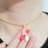 Balloon Initial Necklace Pendant for Women Colorful Balloon Alphabet Name Pendant Necklaces Dainty Alphabet Enamel Pendant Gold Plated Puffy Name ...