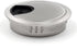 Jetland Desk Grommet for Wire Organizer - Brushed Silver, Fits 2" Hole, GBS53, 2-Pack...