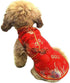 SEIS Pet Costume Tang Suit Dog Cheongsam Satin Clothes Chinese Style Clothing for Dogs Pet Skirt Puppy Cats Dress Dog Vest Tshirt (Red, XXS)...