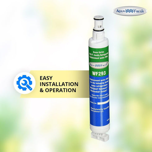 Aqua Fresh WF293 Refrigerator Water Filter Replacement Compatible with 4396701 Replacement for 9915, EDR6D1, RWF2000A, LC200V, RWF1021, Filter 6, ...