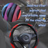 Car Steering Wheel Cover, 15 Inch Carbon Steering Wheel Cover, Breathable Anti-Slip Steering Wheels Accessories for Men Women, Car Interior Access...