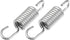 X AUTOHAUX 2pcs 6cm Length Silver Tone Plated Steel Motorcycle Brake Pedal Return Spring for Suzuki...