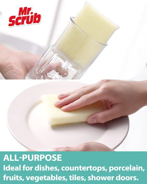 24 Pads All-Purpose Sponges Kitchen, Non Scratch Dish Sponge for Washing Dishes Cleaning Kitchen, Premium Kitchen Scrub Sponge and Scrubbers Clean...