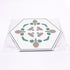 10 Pcs Hexagon Non-Slip Floor Sticker for Home Decor, Peel and Stick Self-Adhesive Wall Sticker for Living Room Kitchen Bathroom, 7.9x9.1inch, 052...