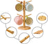 LZYMSZ Coffee Cup Holder, Bamboo Mug HolderTree with 6 Hooks,Standing Rack for Kitchen Counter Decor Organizer,Tea Cups Holder,Coffee Bar Accessor...