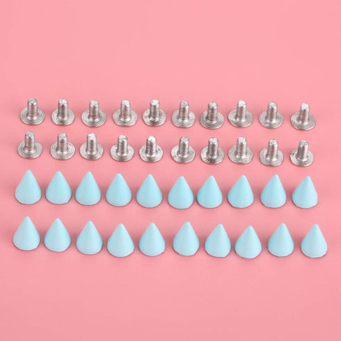Punk Metal Rivets Screw For Handbag, Belt Shoes, Colored Metal Screw Back Rivet, Cone Spikes Screwback Studs, DIY Leathercraft Findings, 7X10MM, P...