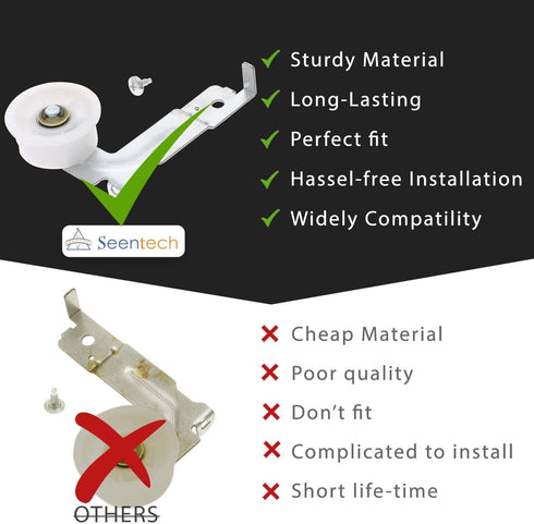 Lifetime DC93-00634A Dryer Idler Pulley - Exact for Samsung Idler Pulley by Seentech - Replace: PD00032419 DC96-00882B DC96-00882C DC97-07509B 4455850 AP6038887 PS11771601 EAP11771601