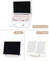 Book Stand for Reading, Adjustable Reading Rest Book Holder, Documents Holder, Sturdy Typing Stand for Recipes Textbooks Tablet Music Books(Milky ...
