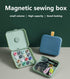 ?Latest Models?Portable Travel Home Small Magnetic Sewing Box, Mini Sewing Kits Storage-Box, Beginners DIY Sewing Thread Needle Threader Scissors ...