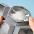 True Zoo Jumbo Iced Out Diamond Ice Tray, Silicone Mold and Ice Cube Tray for Cocktails, Makes 4 Ice Cubes, Grey, Set of 1...