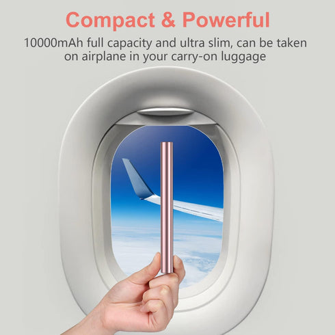 10000mAh PD 3.0 Power Bank Portable Charger Quick Charge USB C 18W Fast Charging Battery Pack for iPhone 15 14 13 12 11 X XS Pro MAX XR 8 iPad Min...