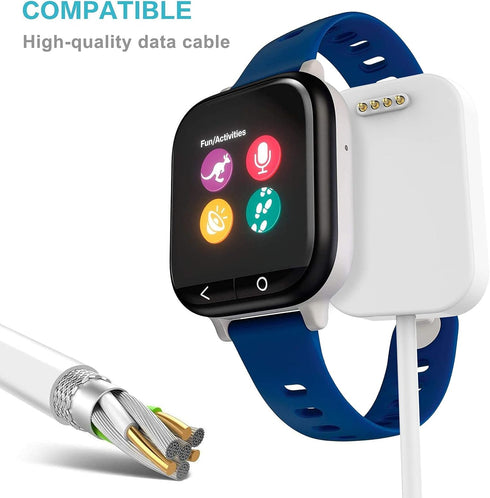 2 Pack Charger Compatible with Gizmo Watch3/2/1, GEORDGY Replacement USB Charging Cable Stand Station 3.3Ft Durable Magnetic Charger Dock Cord Acc...