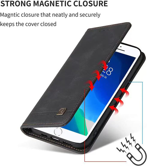 iPhone 7/8 Case, iPhone SE 2nd/SE 3rd Case 2022/2020 4.7 inch Wallet Flip Case Credit Card Holder, PU Flip Folio Book Full Body Protection iPhone ...
