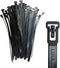 Electriduct 12" Nylon Reusable Releasable Cable Ties - 50 lbs - 100 Pack - Black...