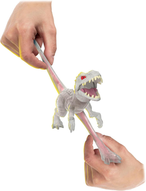 Heroes of Goo Jit Zu Jurassic World Hero Pack, Indominus Rex, More Than 4" Long - Stretchy, Squishy Dinosaur Figure with Chomp Attack Action and U...