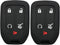 2Pcs Coolbestda Silicone Keyless Remote Entry Cover Accessories Protector Holder Case for 2019 2020 2021 2022 GMC Acadia Terrain Yukon Chevrolet S...