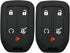 2Pcs Coolbestda Silicone Keyless Remote Entry Cover Accessories Protector Holder Case for 2019 2020 2021 2022 GMC Acadia Terrain Yukon Chevrolet S...