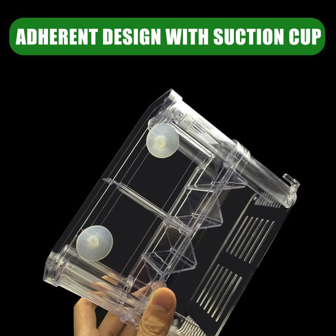 in-Tank Aquarium Breeder Box for Fish Tank, Breeding Incubator for Small Fish Hatchery, Acrylic Divider for Shrimp Clownfish Aggressive Fish Injur...