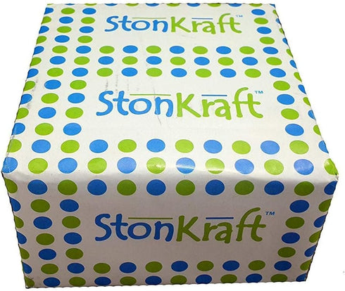 StonKraft Wooden Tea Coffee Coasters/Rustic Vintage Look Coasters Set with Wrought Iron Holder...