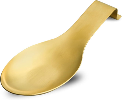 BETTWILLGold Spoon Rest for Kitchen Counter, Stainless Steel Spoon Holder for Stove Top, Spatula Ladle Spoon Utensils Holder, Gold Kitchen Accesso...