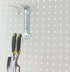31 Pieces 4 Inch Silver Pegboard Hooks Heavy Duty Pegs Pegboard Accessories for 1/4 in and 1/8 in Peg Boards in Garages, Tool Sheds, Basements etc...
