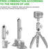 FANAUE B-0 Mount Aluminum Ball Adapter with 1/4"-20 Threaded Hole with B Size 1" Ball,Compatible with Compatible with RAM Mount B Size 1" Ball Com...