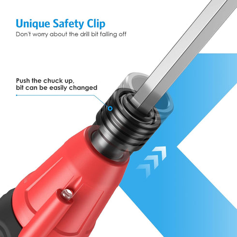 AMIR Cordless Power Screwdriver, Rechargeable Electric Screwdriver Sets, Portable Automatic Home Repair Tool Kit, Motorized Screwdriver with USB C...