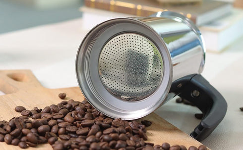 Sivaphe 6 Cups Stovetop Espresso Coffee Maker Replacement Infuser Parts Only for Stainless Steel Italian Moka Pot, 1 Filter and 3 Silicone Gasket ...