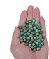 Bymitel 140Pcs Natural Crystal Beads Stone Gemstone Round Energy Healing Loose Beads with Stretch Cord for Jewelry Making Bracelets Anklets (Afric...