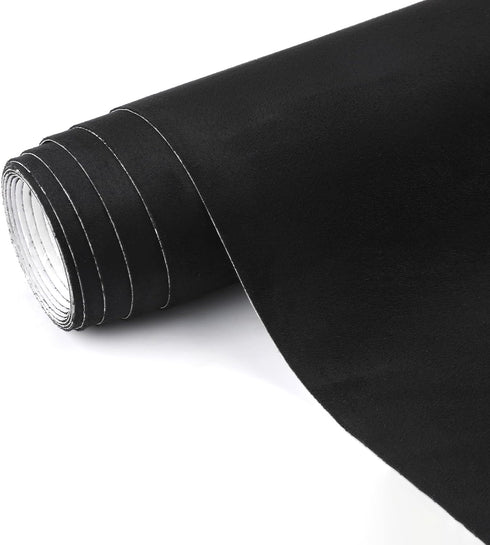 Self-Adhesive Velvet Drawer Liner Black Velvet Fabric Liner for Drawers and Jewelry Boxes, Luxurious Suede Adhesive Fabric for DIY Arts and Crafts...