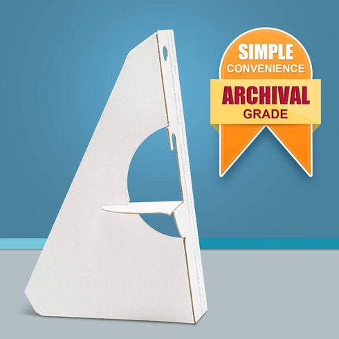 Lineco, Single Wing Self Stick Easel Back Easel Stand, Archival Acid-Free, Display Signs Pictures Brochures Posters Artwork Crafts (5", 25 Pack, W...