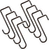 HiGift 8 Pack Vinly Fence Hooks, 2 x 6 inch Patio Brown Powder Coated Steel Fence Hangers for Hanging Plants, Planters, Bird Feeders, Lights...