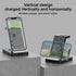 3 in 1 15W Dual Coils Wireless Charging Station, Compatible with iPhone 15/14//13/12/11/X/8 Series,Watch Series 8/7/6/SE/5/4,AirPods 3/2/Pro,and A...