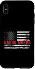 iPhone XS Max Bread Maker USA Flag Profession Retro Job Title Case...
