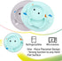 Baby Silicone Plate, Toddler Suction Plates Mini Plate Placemat for Kids and Infants Self Feeding, BPA Free, Microwave & Dishwasher Safe (Gray)...