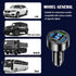 Car Charger,4 Ports Fast Car Charger with Plug Outlet/LED Voltmeter/PD3.1/Super Port,Universal Car Accessories Cigarette Lighter USB Charger Compa...