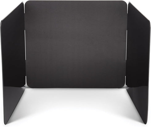 HIC Kitchen 3-Sided Splatter Guard, Non-Stick Carbon Steel, Heat Safe, Folds Flat For Storage...