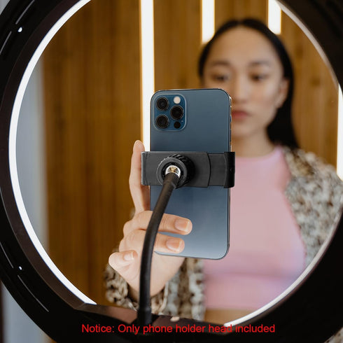 Phone Holder for Ring Light, 2 Pack Phone Mount Ring Light Phone Holder Attachment, Phone Clamp Mount for Ring Light Phone Holder Replacement/Phon...