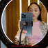 2 Pack Universal Ring Light Phone Holder Flexible Ring Light Phone Attachment with Hot Shoe and 1/4 Adapter Cell Phone Mount for Ring Light and Tr...