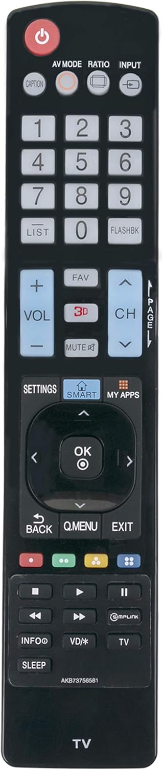 AKB73756581 Replaced Remote Control Compatible with LG TV 40UB8000 UB8300 Series 49UB8200 55UB8200 60UB8200 55UB8300 65UB9200 49UB8300...