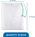 SunGrow Media Filter Bags, White Mesh Nylon Pouch for Holding Aquarium Active Carbon, Bio Rings, Lavender, Spices, Dried Flowers, 10 Pcs per Pack...
