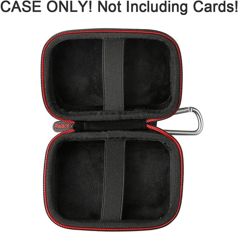 RAIACE Hard Travel Carrying Case for Set Enterprises Five Crowns Card Games, Protective Storage Bag. (Not Including Cards) - Black...
