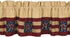 Home Collection by Raghu, 72" x 15.5" Stars and Stripes Nutmeg, Indigo & Barn Red Valance, Multi Color...