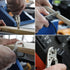 Hoteche 3pcs 5" Mini Locking Plier Set C-Clamp, Long Nose, Round Jaw Versatile Tools for Grip, Clamp, and Secure...