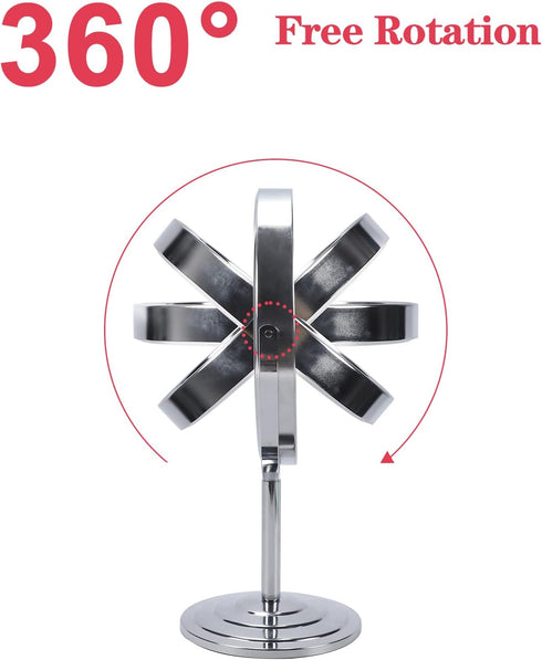 Schliersee 10X Magnifying Makeup Mirror 8 inch, Double Sided Makeup Mirror, 1X/10X Magnification Standing Swivel 8" Table Desk Mirror for Dresser ...