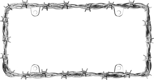 Cruiser Accessories 22230 Barbed Wire II License Plate Frame, Chrome, 1 Frame...