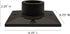 Gama Sonic Cast Aluminum Pier Base Mount for 3-inch Fitter Post Top Mounts, Black, PBM00...